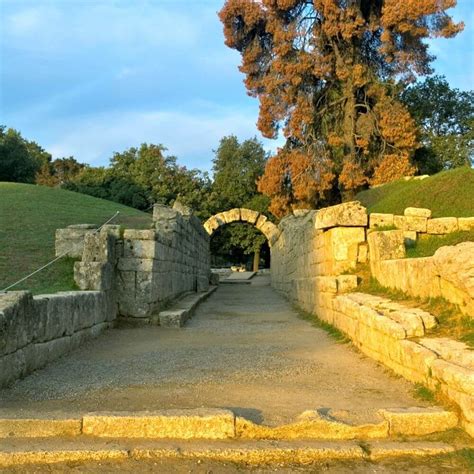 Ancient Olympic Stadium Map