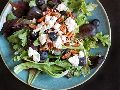 Salad With Blueberries Feta Cheese And Pecans Tasty Kitchen A Happy