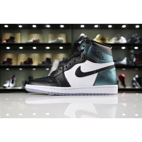 Mens Air Jordan 1 High Og All Star Blackmetallic Silver White 907958