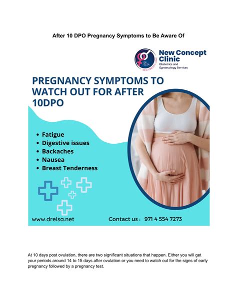 Ppt Info Pregnancy Symptoms To Watch Out For After 10 Dpo
