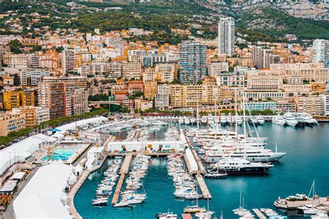 Preparations For Monaco Yacht Show In Port Hercule Monaco Free Stock