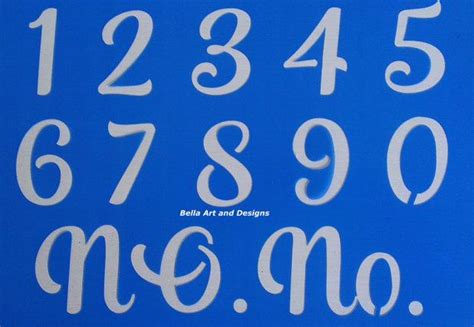 Have a question, need some text for a wood sign, or need an alphabet stencil? 2 and 3 inch Number Set Stencils Free gift by ...