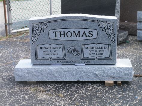 Cemetery Granite Headstone 36 X 6 X 20