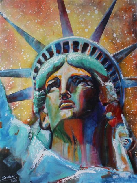Statue Of Liberty Painting By Katarzyna Scaber Saatchi Art