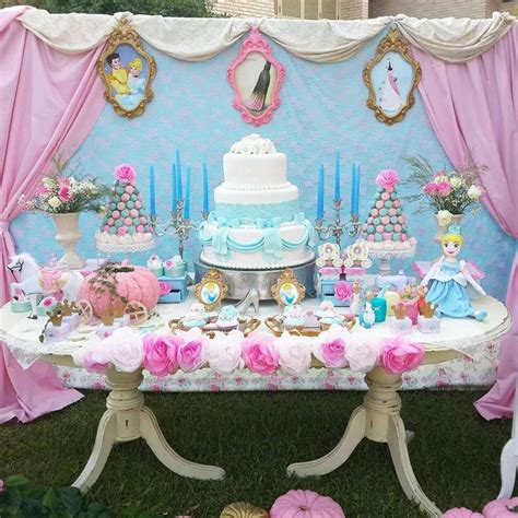 Disney princesses castle birthday cake by swirls bakery. Cinderella Birthday Party Ideas | Photo 21 of 21 ...