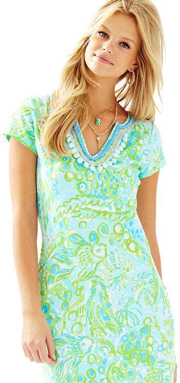 Lilly Pulitzer Harper Embellished T Shirt Dress Pool Dress Resort