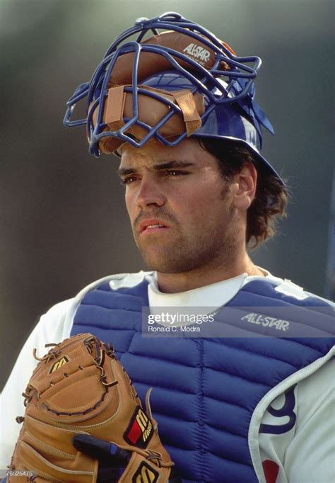 Mike Piazza Of The Los Angeles Dodgers During Spring Training In