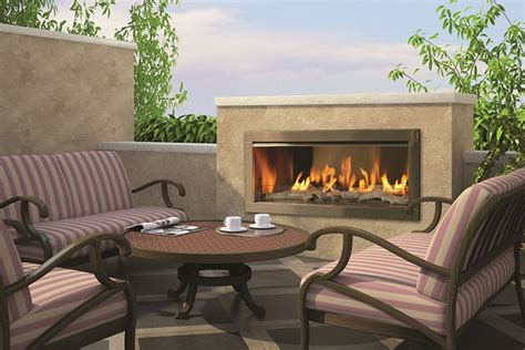 Outdoor Fireplace Od42 Shown With Fire Twigs By Firegear Outdoor
