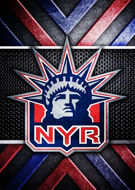 Rangers Logo New York Rangers Anniversary Logo National Hockey