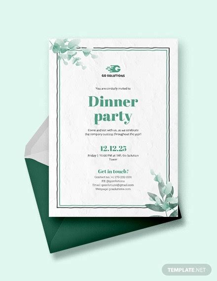 Creating diy invitations has never been so easy. How to Make a Formal Dinner Invitation [7+ Templates ...