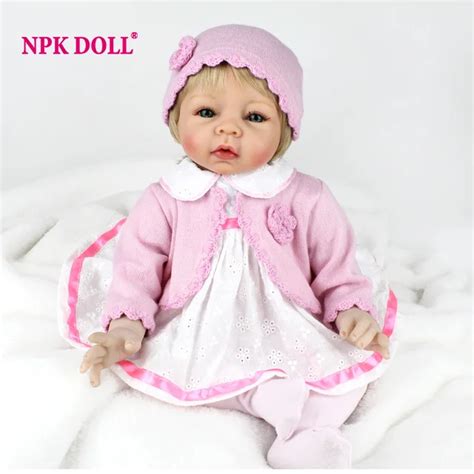 Npkdoll New Inch Cm Reborn Baby Doll Soft Body Silicone Girl