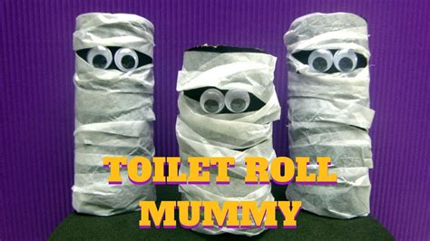 The mummy (also known as the mummy: Halloween Craft - Toilet Paper Roll Mummy - Toilet Paper Roll Crafts - YouTube