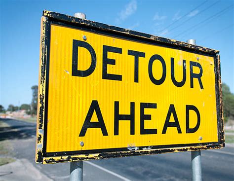 Detour Sign Pictures Images And Stock Photos Istock