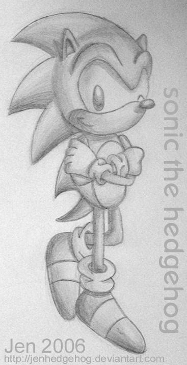 Sonic Pencil Shaded Drawing By Jenhedgehog On Deviantart