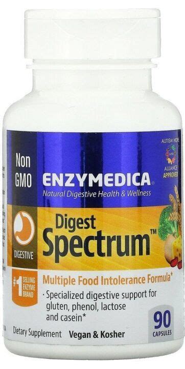 Digest Spectrum Capsules Enzymedica Nova Vitae