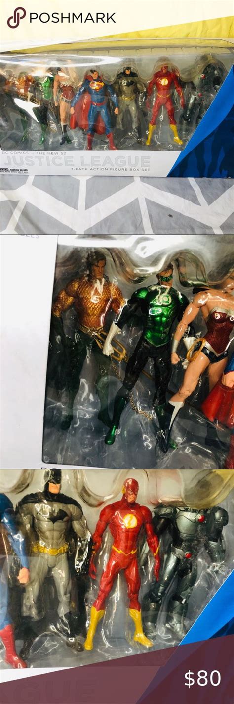 Dc New 52 Justice League 7 Pack Action Figure Set Action Figures