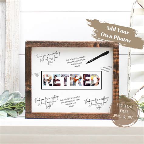 Retirement Card Retired 2021 Retirement Guestbook Etsy