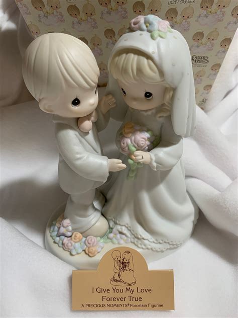 Precious Moments Wedding Couple Large I Give You My Love Etsy