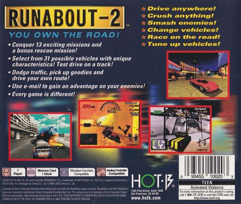 Runabout 2 1999 Playstation Box Cover Art Mobygames