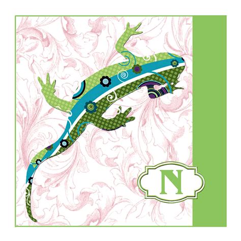 N Is For Newt Painting By Elaine Plesser Fine Art America