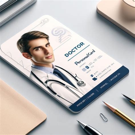 Premium Ai Image Doctor Id Card Medical Identity Badge Design Template