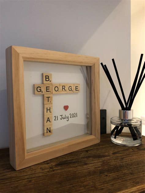 Unique Personalised Scrabble Frame Wedding Or Engagement Etsy
