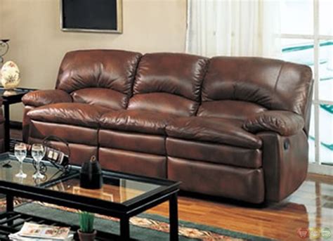 Walter Reclining Sofa And Love Seat Brown Bonded Leather