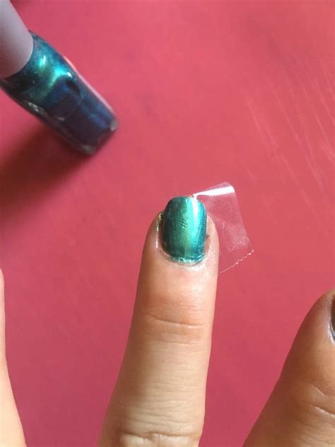 Simply apply it the same way you would regular nail polish and let dry. DIY Matte/Shiny Nail Art | ThriftyFun
