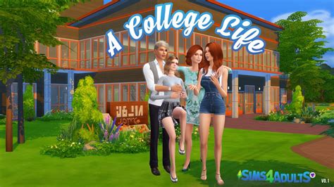 A College Life Version 01 Of My Ts4 Based Visual Novel Game The