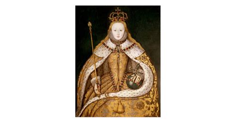 Queen Elizabeth I In Coronation Robes Postcard Zazzle