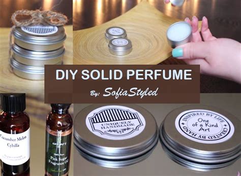 Make Your Own Solid Perfume Solid Perfume Perfume Easy