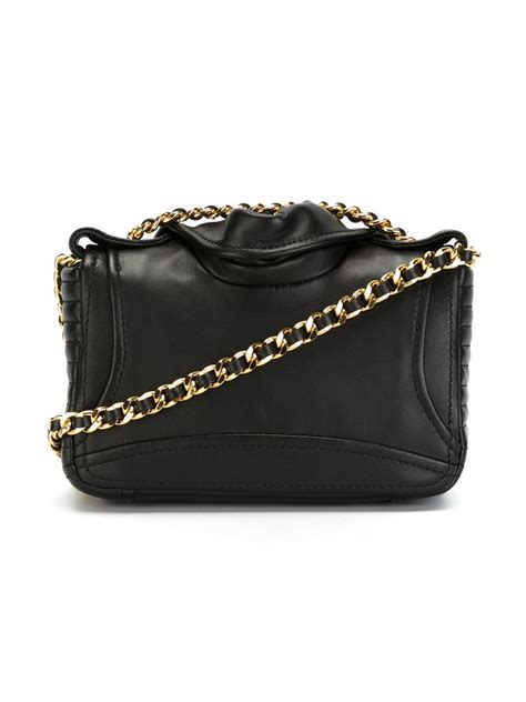 Moschino Leather Biker Crossbody Bag In Black Lyst