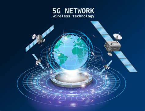 5g Network Global Internet Technology Futuristic Portal Hologram High
