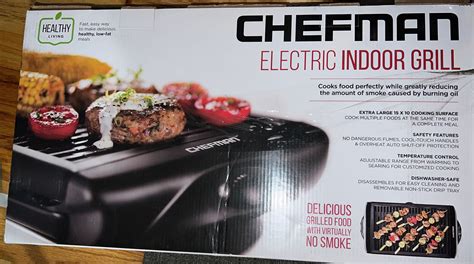 Chefman Electric Smokeless Indoor Grill Wnon Stick Cooking Surface
