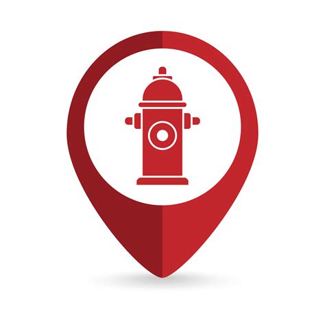 Map Pointer With Fire Hydrant Icon Vector Illustration 7586546 Vector