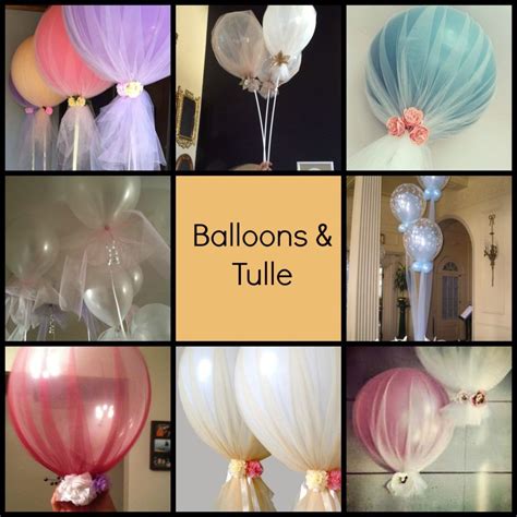 Love Tulle Balloons Tulle Balloons Diy Tulle Balloons