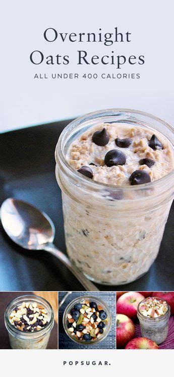 Overnight oatmeal overnite oats protein oatmeal overnight breakfast chocolate oatmeal. Try These Overnight Oats Recipes — All Under 400 Calories ...