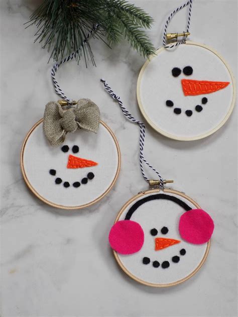 One Savvy Mom ™ Nyc Area Mom Blog Mini Embroidery Hoop Snowman