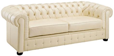 Ivory Genuine Italian Leather Sofa Contemporary Esf 258 Buy Online On