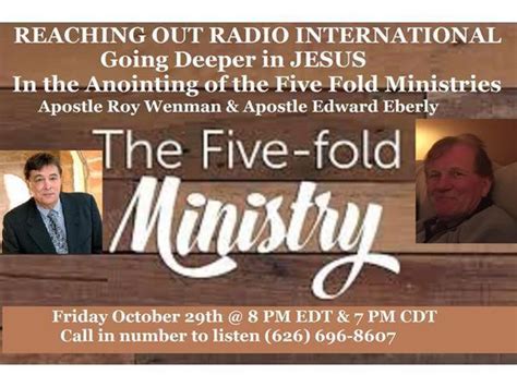 The Anointing Of The Five Fold Ministry Continued Rebroadcast 0318 By