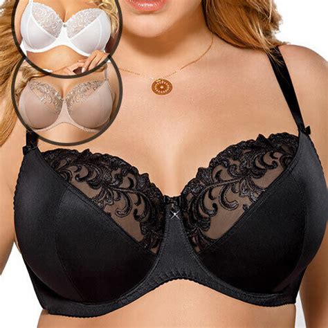 gorsenia womens classic soft bra underwired non padded with embroidery k378 ebay