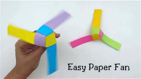 How To Make Easy Paper Fan For Kids Origami Fan Moving Paper Toy