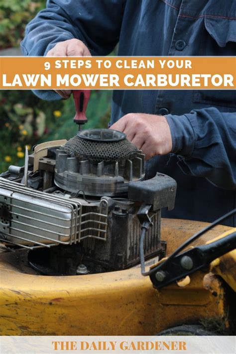 Leave the mower running for one to two minutes so that the cleaner runs through the machine. 9 Steps to Clean Your Lawn mower Carburetor | Lawn mower ...