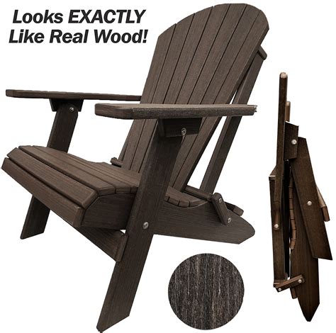 Duraweather Poly® King Size Folding Adirondack Chair Adirondack Chair