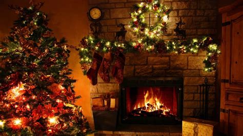 Christmas Fireplace X Wallpapers Wallpaper Cave