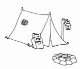 Camping Tents Designlooter Getcolorings Coloringsun sketch template