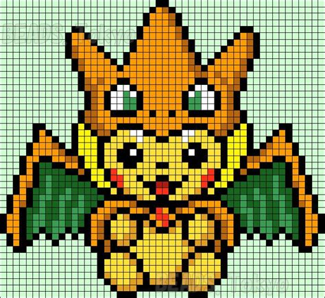 Atelier libre pixel art fiches de préparations cycle1. dessin pixel pikachu - Les dessins et coloriage