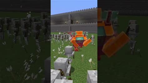 Squall Golem Vs Skeleton Army Minecraft Mob Battle マイクラ（minecraft）動画まとめ