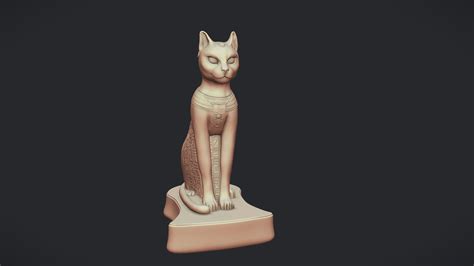 Egiptian Cat Bastet 3d Model By Alvaro Wagner Distroierd [e443fde] Sketchfab