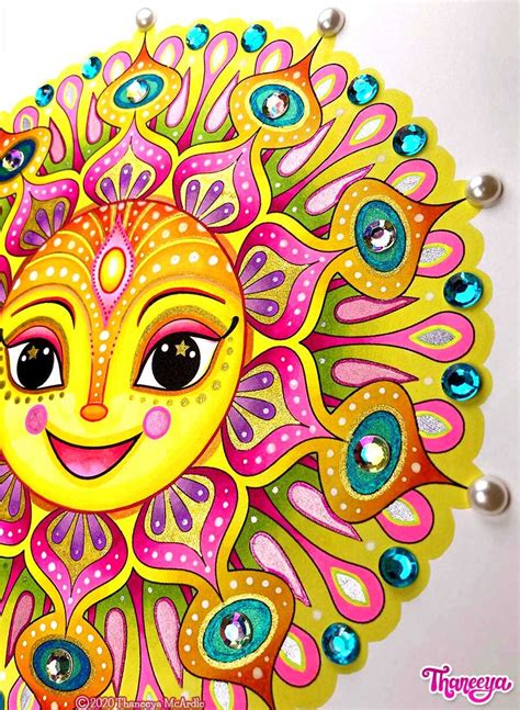 Sun Mandala Coloring Pages Printable Coloring Pages By Thaneeya